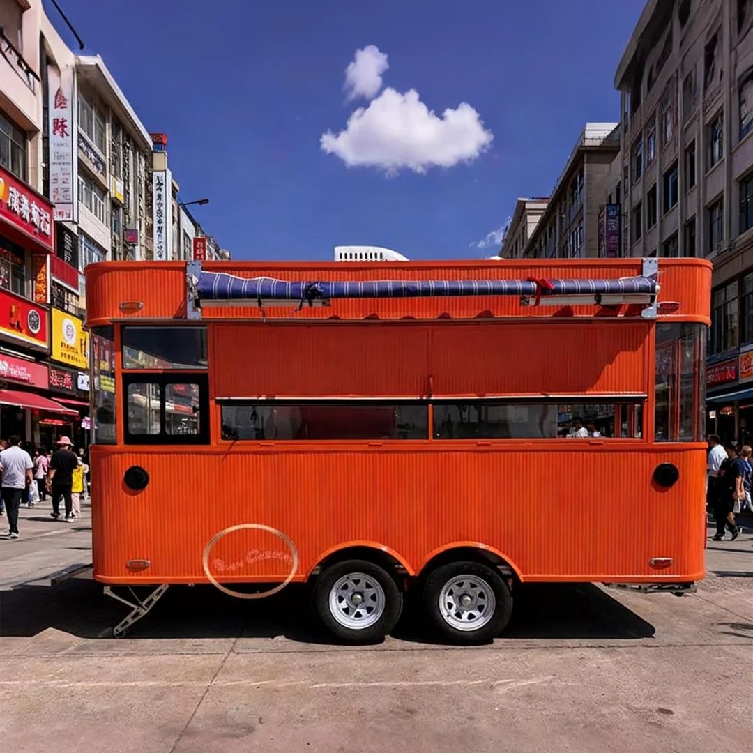 Food Snacks To Sell - Gerobak Jajanan Jalanan Komersial Portabel Mobile