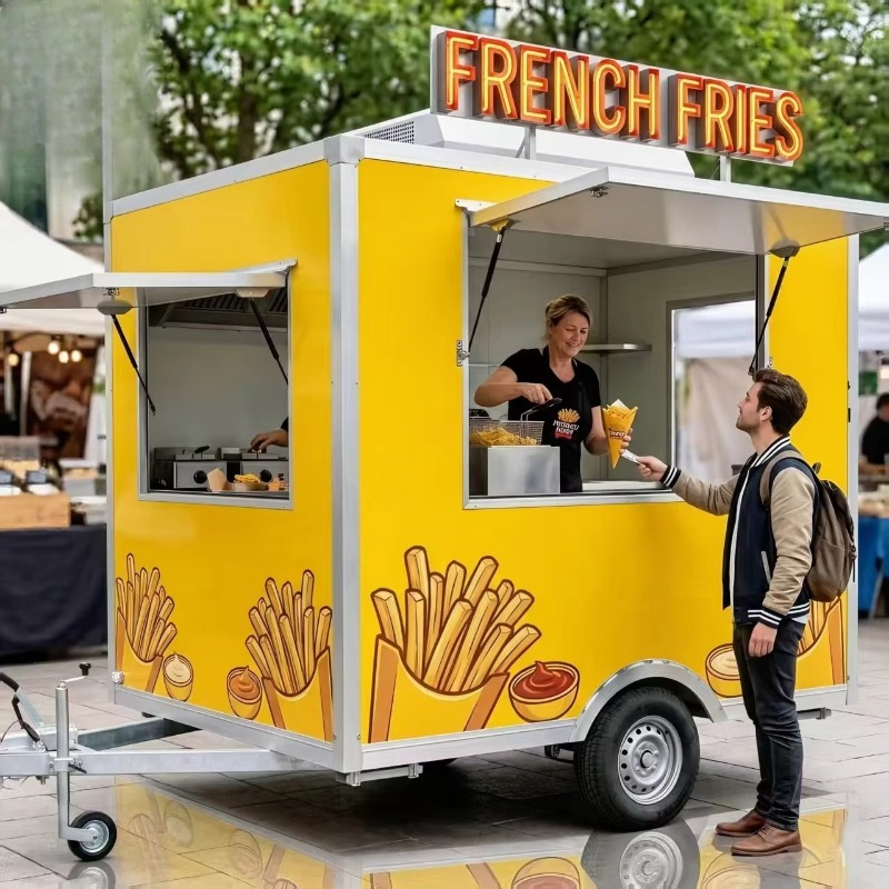 Food Snacks To Sell - Gerobak Jajanan Mobile dengan Roda, Mudah