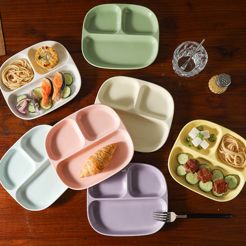 Piring Keramik Bersekat Tiga u - Food Snacks For Weight Loss ulasan dan harga