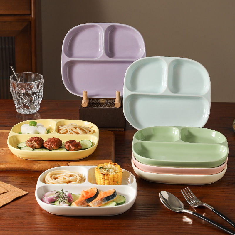 Piring Keramik Bersekat Tiga u - Food Snacks For Weight Loss ulasan dan harga
